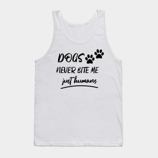 Dog Home Bite Cat Lover Dogs Fur Purr Rescued Tank Top